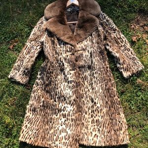 Vintage Leopard Fur Coat